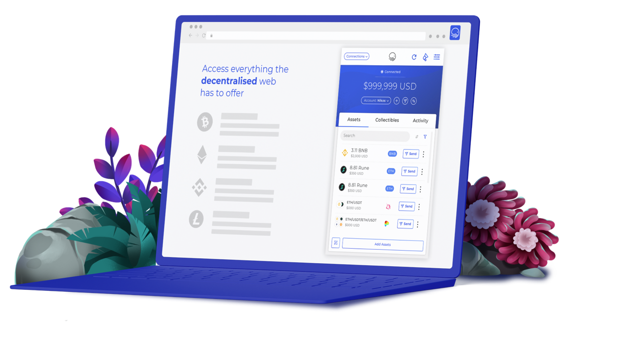 XDEFI wallet running on chrome browser