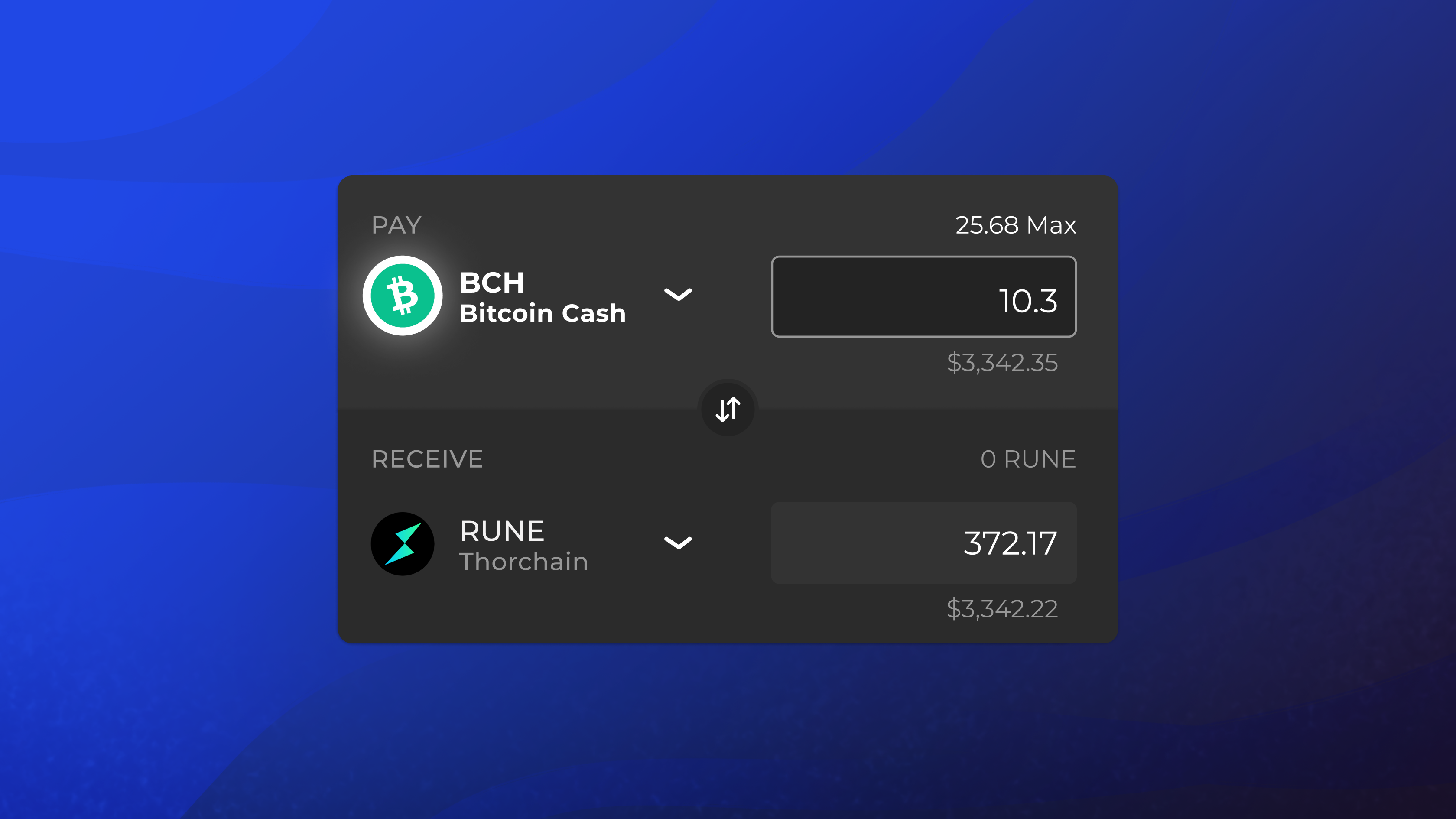 XDEFI Wallet supports Bitcoin Cash (BCH)